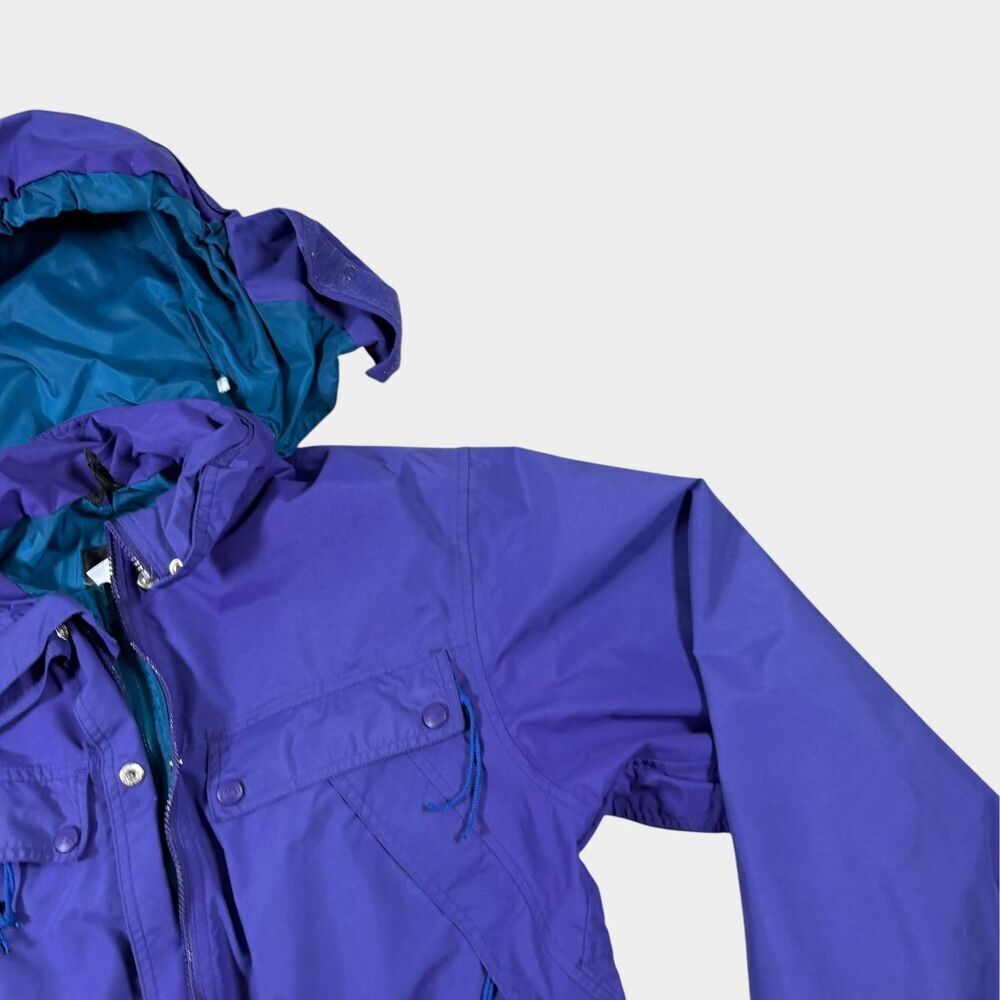 Vintage REI Gore-Tex Mountain Parka Jacket Women’s 12 Purple Teal 90s Gorpcore - Picture 4 of 16
